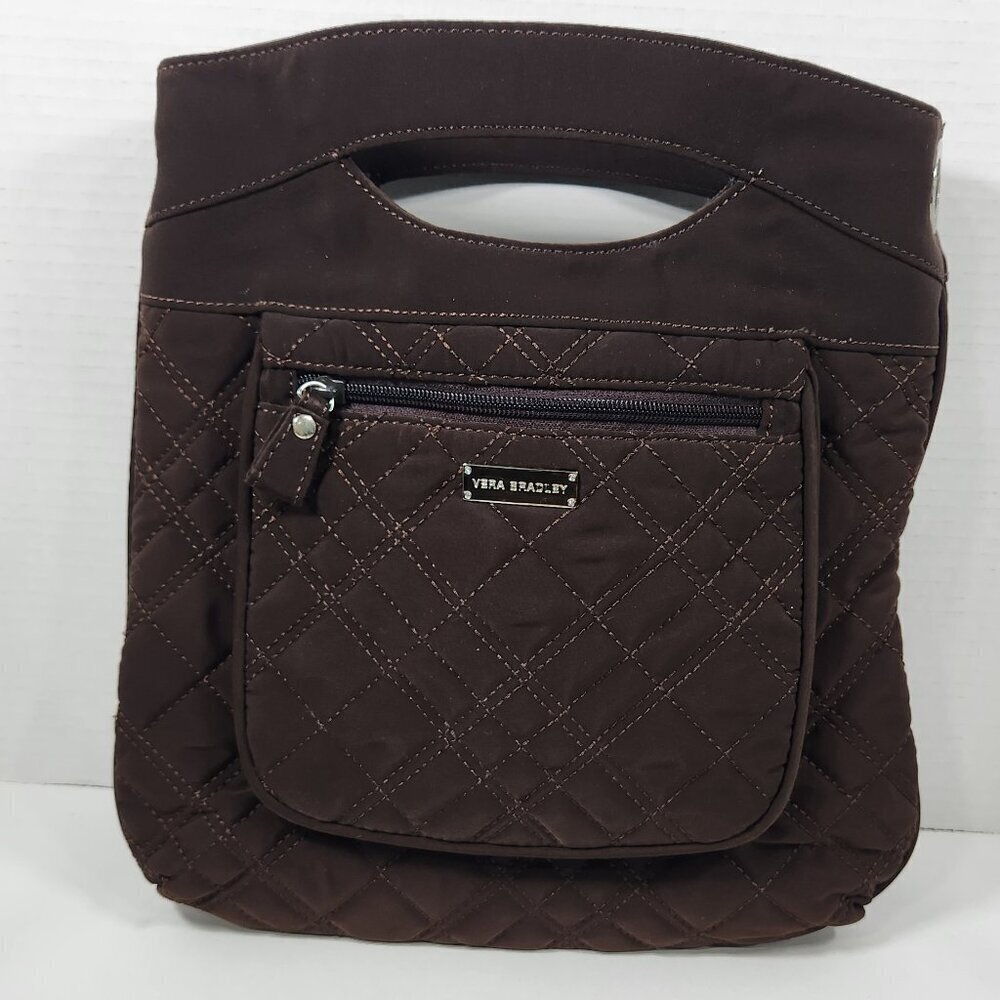 Vera Bradley Brown Microfiber Clutch Purse
